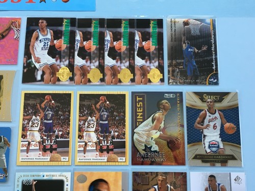 1993+ ANFERNEE HARDAWAY Rookie-SP-Base Lot x 65 Gold Medallion Finest Die-Cut - Picture 5 of 11