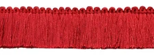 Brush Fringe Trim, Style# 0175SB, Color# E13 - Dark Rust Red [5 Yards]