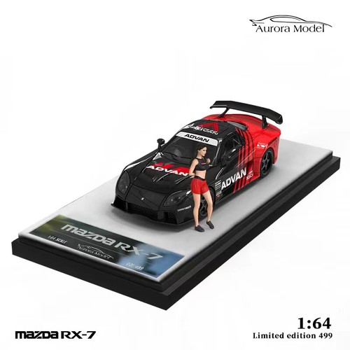 AuroraModel AM 1:64 RX-7 Veilside Advan/Flash Diecast Model Car - Picture 11 of 13