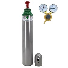 Bombola di gas Puro 4,8 Argon 100% 1.7m3 di saldatura 8 litri TIG MIG riduttore