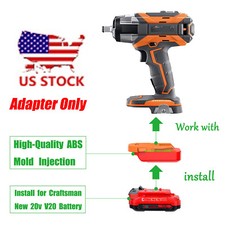 Adapter for New Craftsman 20V V-20 Type Battery To Power for Ridgid 18V Tools