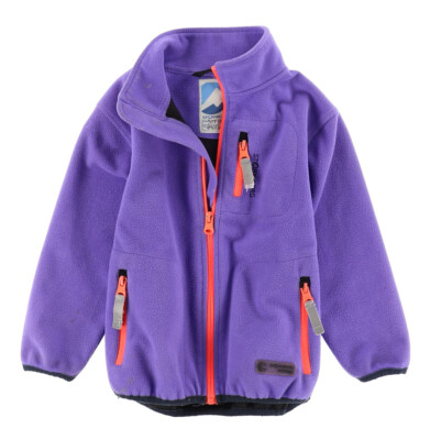 Stormberg Mädchen Kinder Pullover Sweater Gr.98 Fleecejacke Full-Zip Lila 123764