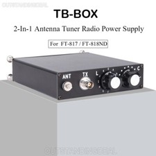 TB-BOX 2-In-1 Antenna Tuner Radio Power Supply For Yaesu FT-817 FT-818ND Radio -