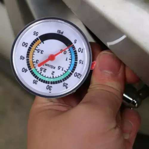 Car Auto Truck TIRE PRESSURE GAUGE PSI Dial Easy Read Air Chamber Readout Tester - Picture 4 of 10