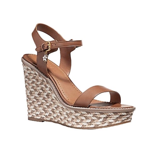 Vince Sabella Mahogony Brown Espadrille Wedge Vince Sabella Mahogany Brown Espadrille Wedge Sandals  main image 3