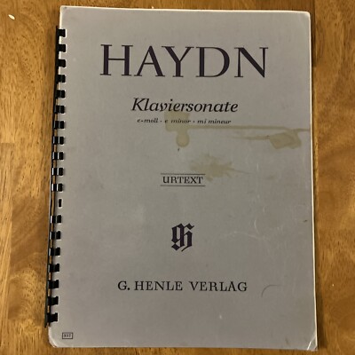 Haydn Klaviersonate E-moll E- minor Mi- mineur