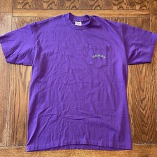 Vintage Joe Camel Cigarettes Single Stitch T Shirt Men  s Size XL Purple