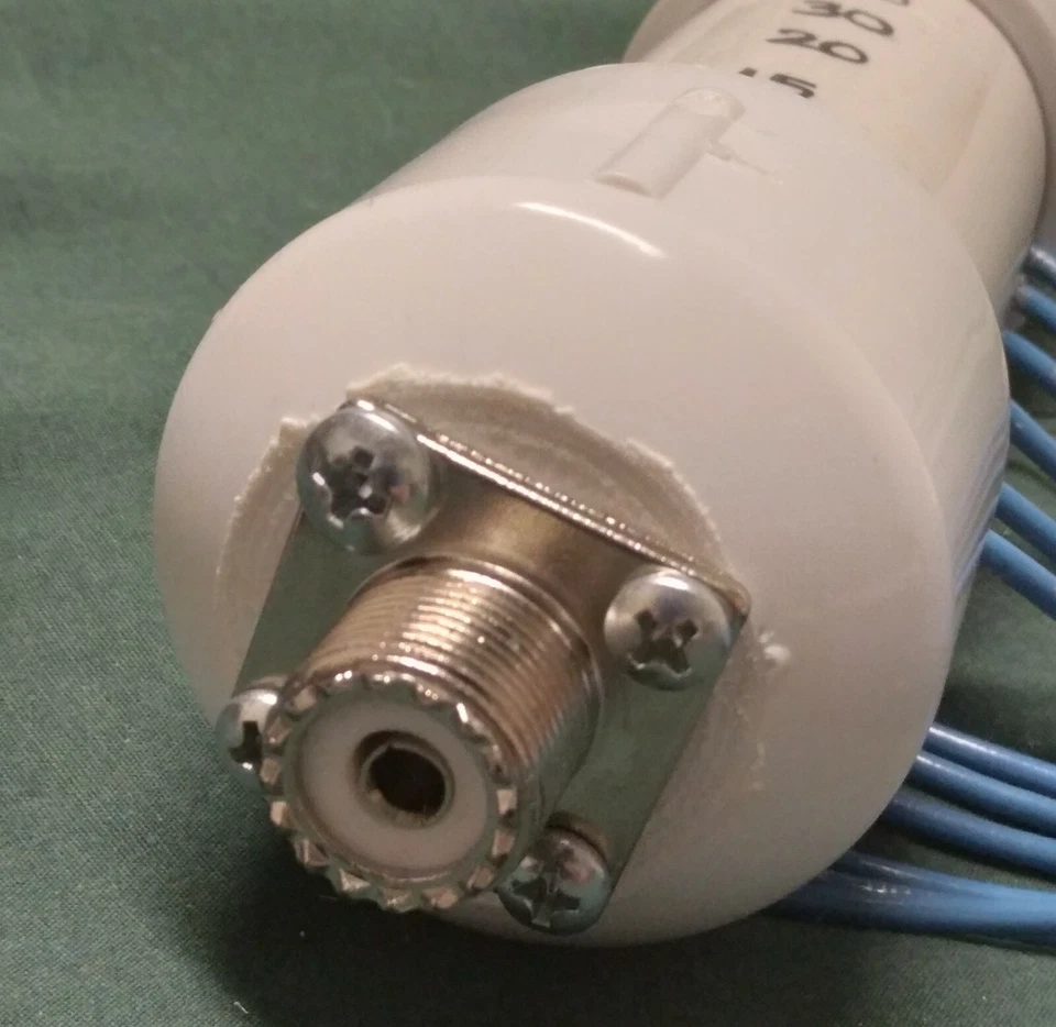 80, 40, 30, 20, 17, 10 meter Fan Dipole- Half-Wave Ham Radio Antenna w/1:1 Choke - Image 2 of 4