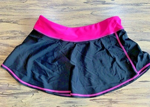 Gerry Girls Pink Black Multicolor Two Piece Swim Set Size 12 Swimsuit & Skirt - Picture 4 of 4