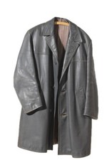 alter Ledermantel Elli Zimmermann Lederjacke 26 Lederbekleidung Zittau Leder alt