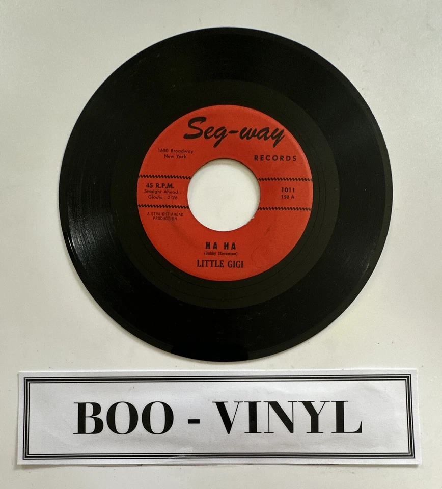 Little Gigi - Ha Ha / Almost Persuaded 7” Soul Doo Wop Vinyl Record rare Ex Con - Image 2 of 4
