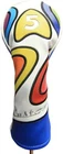 Majek Retro Golf #5 Fairway Wood Headcover Psychedelic Design Vintage Style