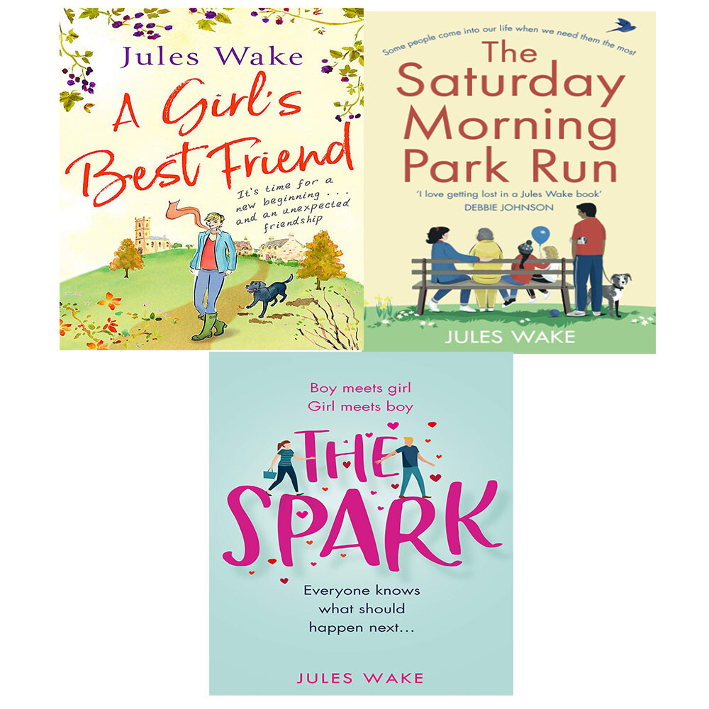 Jules Wake 3 Books Collection Set Spark, Saturday Morning park run,A Girl's Best