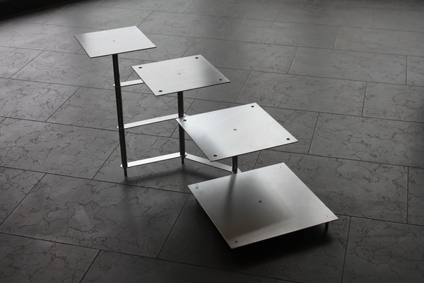 Aluminium TortenstäNder Hochzeit 4 Etagen Etagere Alu Treppe *ProfiqualitÄT*-image
