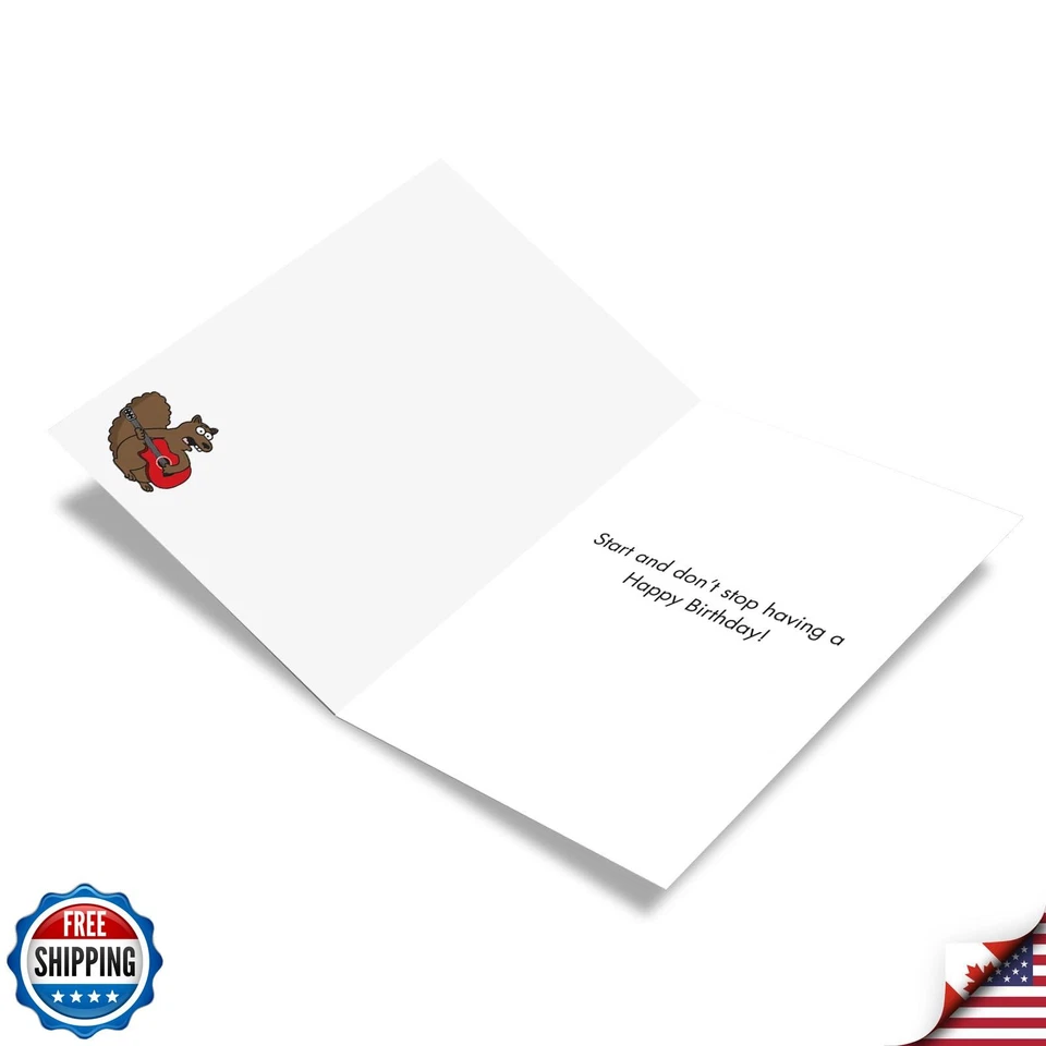 NobleWorks - 1 Funny Animal Card for Birthdays - Pet Cat and Dog Humor, Birth - Image 2 of 4