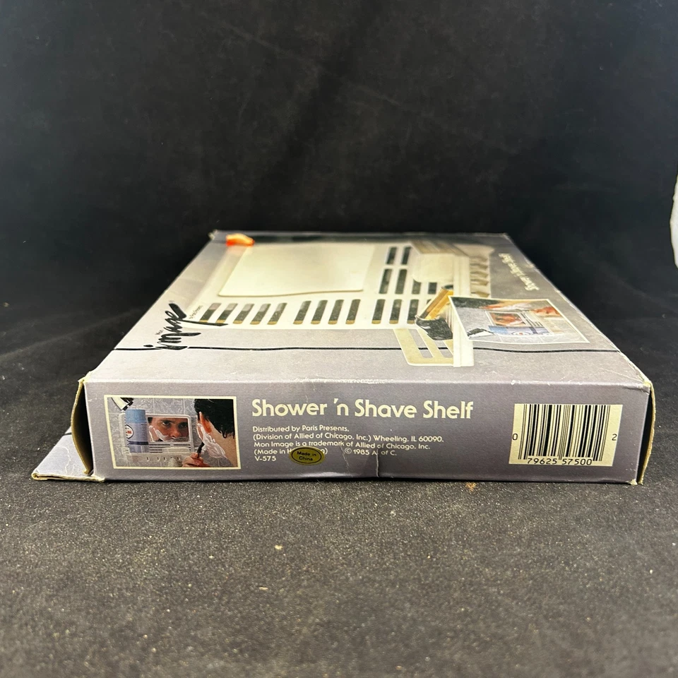 Mon Image by Paris 1985 presenta ducha y afeitado estante de colección en caja nuevo stock antiguo Foto 4 de 4