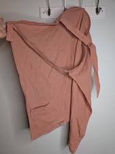 Blissful Diary Nursing Cover Apron Muslin Cotton Breastfeeding Cover Rose Pink
