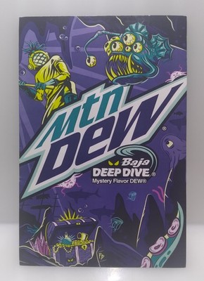 Mtn Dew Baja DEEP DIVE Rare Limited Edition Promo Insert Card Mountain Dew 