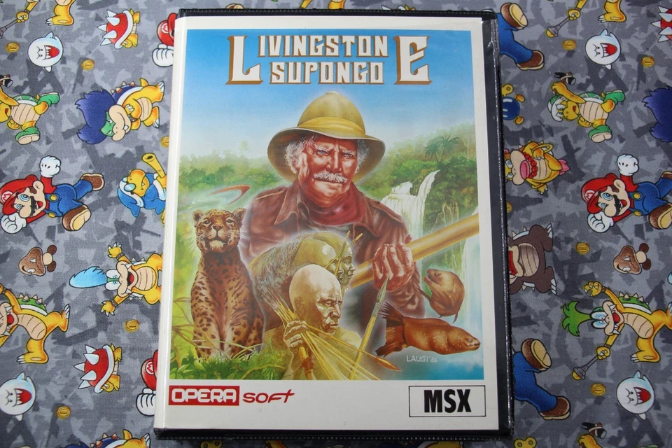 MSX ESTUCHE GRANDE OPERA SOFT LIVINGSTONE SUPONGO EN ESPAÑOL - Imagen 1 de 4