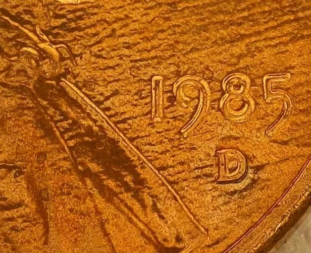 🔥 UNCIRCULATED (RED) 1985-D LINCOLN CENT DDO, DDR & RPM VARIETY - Image 4 of 4