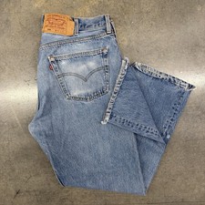 Vintage 90s Levi’s 501 XX Button Fly Denim Jeans USA Made 38x30 Grunge 521