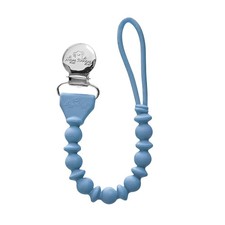 Silicone Pacifier Clip Grade OnePiece Strap w/Clip Blue Teether Toy Hold PlusKit