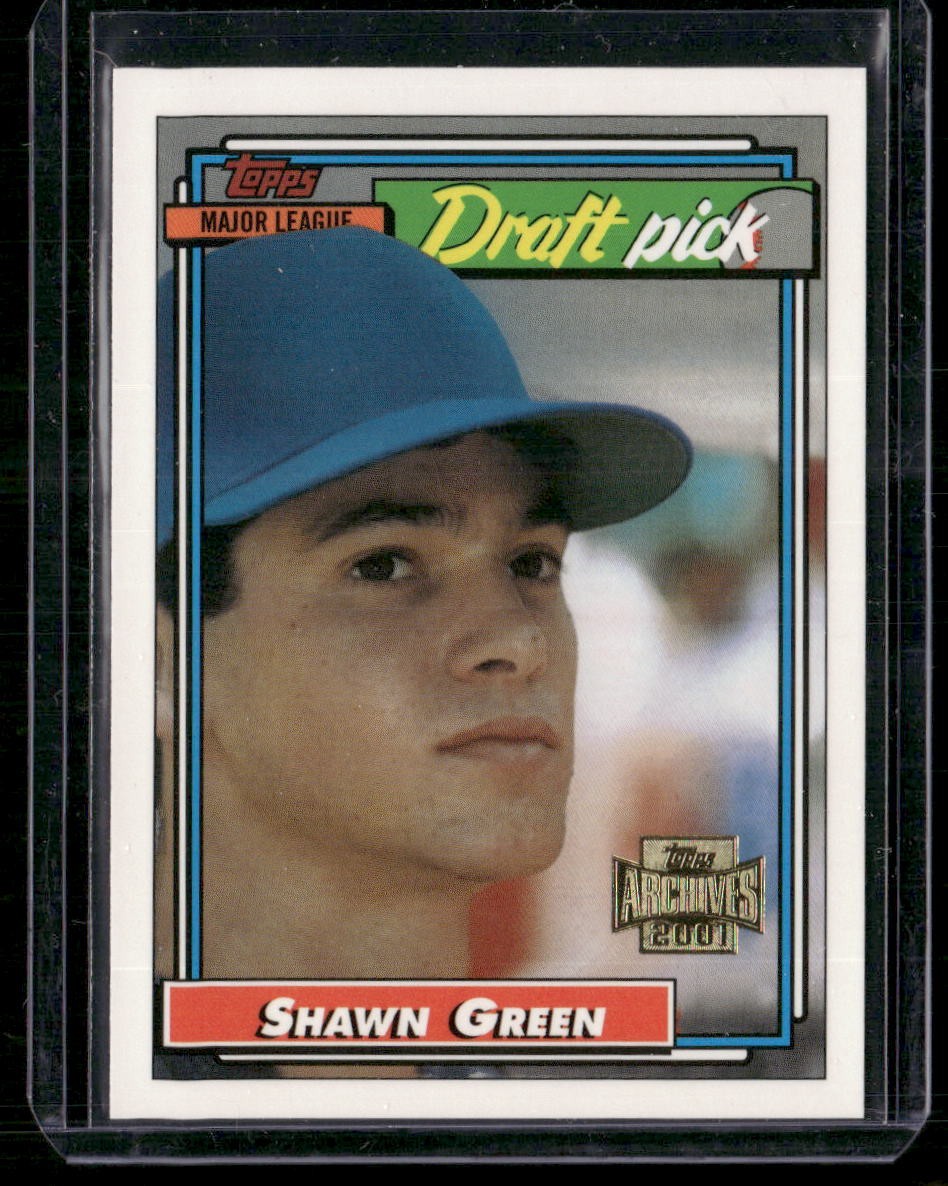 2001 Topps #4 Shawn Green Future Archives Rookie Reprints Gold