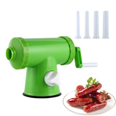 Wurstfüllmaschine, Küchenzubehör mit 4 Füllrohren, benutzerfreundlicher,