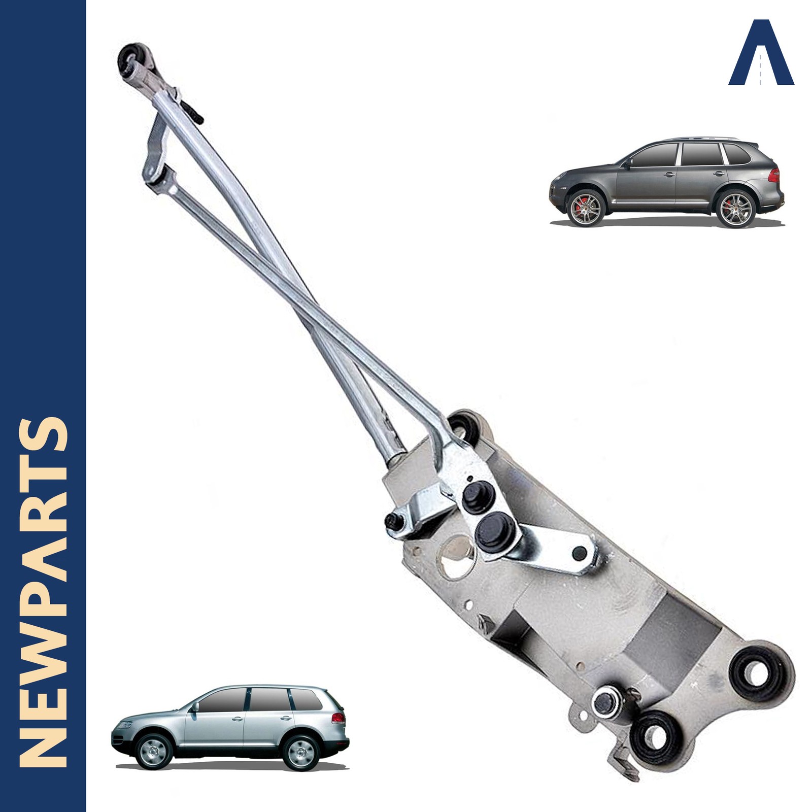 Tringlerie d'essuie-glace avant VW Touareg 7L6819401K9B9 mécanisme d'origine