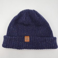 Buff Ribbed Knit Beanie Unisex Size Blue Multicolor Speckled Winter Hat