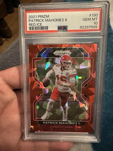 2021 Panini Prizm - Patrick Mahomes II #190 Red Ice Prizm