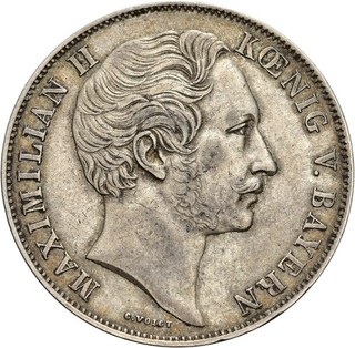 Bayern Maximilian II. Doppelgulden 1849 München