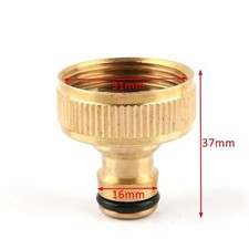 Image of Brass Tap Connector Adaptor Universal Garden Water Fit Hose Pipe Tap Female Male