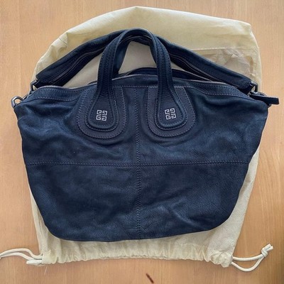 Givenchy Nightingale 2Way Bag Leather Black M Auth from JAPAN