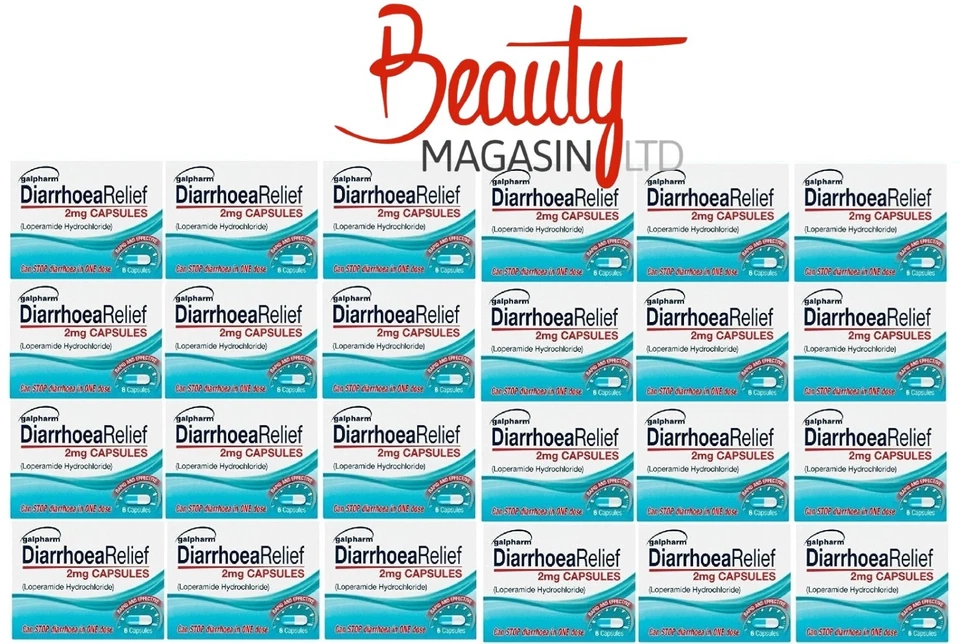 FLAMINGO 144 x Diarrhoea Relief 2mg Capsules LOPERAMIDE HYDROCHLORIDE Tablets (24 X 6)