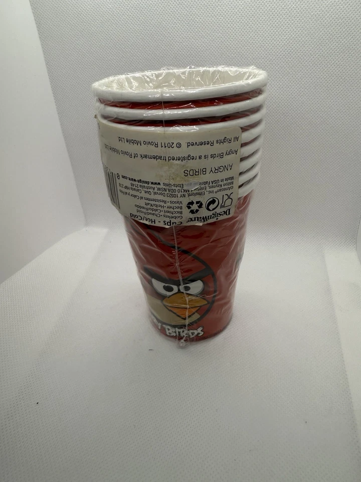 Angry Birds 9 oz Paper Cups 8-Count Sealed Licensed 2011 Rovio Mobile Ltd - Image 2 of 2