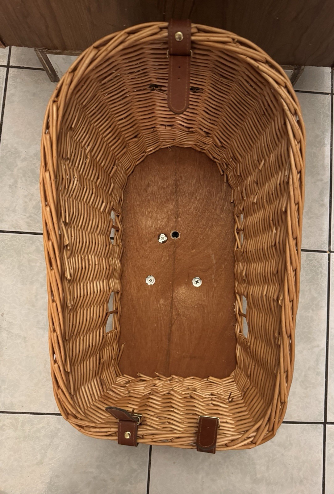 Beach & Dog Cape May Rear Mount Bike Basket Wicker