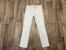 Pilcro and the Letterpress Jeans Womens 29 Light Wash Stet Slim Straight Stretch