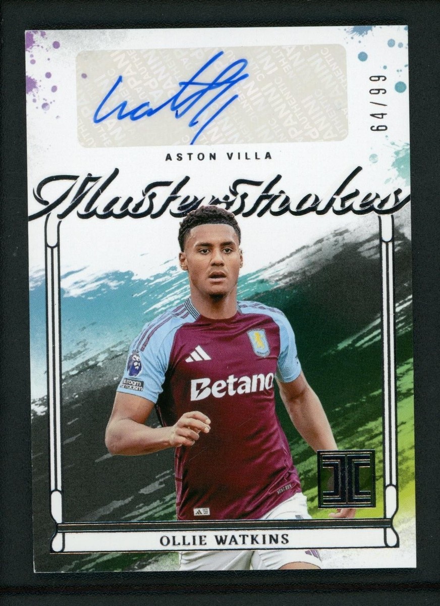 2024-25 OLLIE WATKINS 64/99 AUTO PANINI IMPECCABLE PREMIER LEAGUE