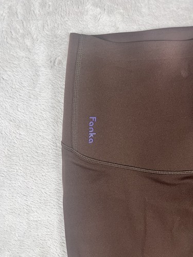 Fanka Leggings Full Length Brown Reversible Compression Body Sculpt Large - Picture 2 of 9