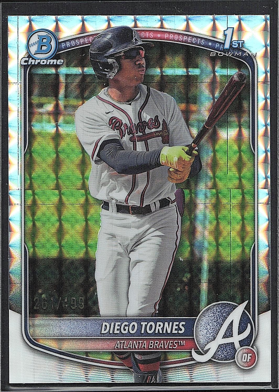 2025 Bowman Chrome #BCP-214 Diego Tornes Prospects Geometric #/499 BZ19
