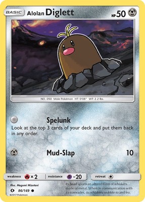 Alolan Diglett - 86/149 - Sun & Moon