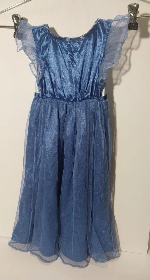 Vestido Disney Frozen Princesa Elsa Brilhante Floco de Neve Fantasia Camisola Cosplay 2T - Imagem 4 de 4