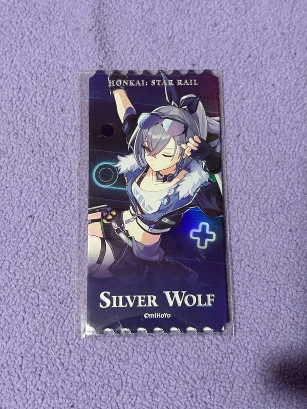 Honkai: Star Rail Silver Wolf Hologram Card Ticket
