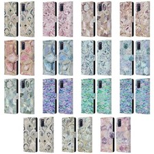 OFFICIAL MICKLYN LE FEUVRE MARBLE PATTERNS LEATHER BOOK CASE FOR OPPO PHONES