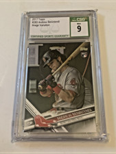 Andrew Benintendi 2017 Topps Update RC Variation #283 CSG 9 Red  - White Sox