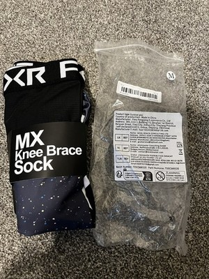 REV Kniebandage MX Socken, Enduro Performance Overknee lange MX Socken Gr. M