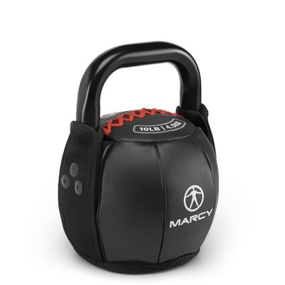 Marcy Soft Kettlebell with Handle for Weightlifting, Conditioning, Strength Trai