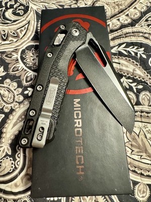 Microtech MSI S/E Tri-Grip Polymer Black Handle 210T-1 PMBK M390MK Steel