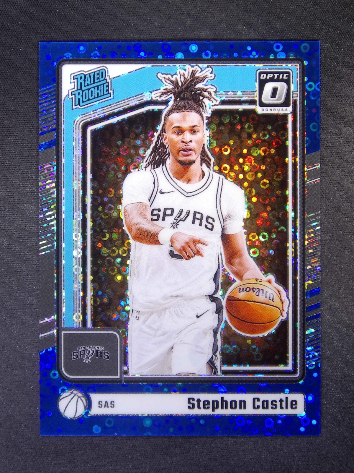 2024-25 Donruss Optic Stephon Castle #254 RC Rated Rookie Fast Break Blue /49